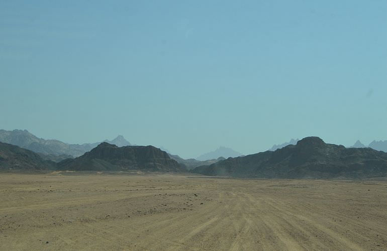 Quad Safari am Morgen durch die Wüste von Soma Bay mit Kamelreiten