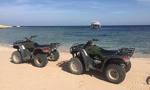 Privates Quad-Abenteuer am Strand bei Sonnenuntergang ab Soma Bay