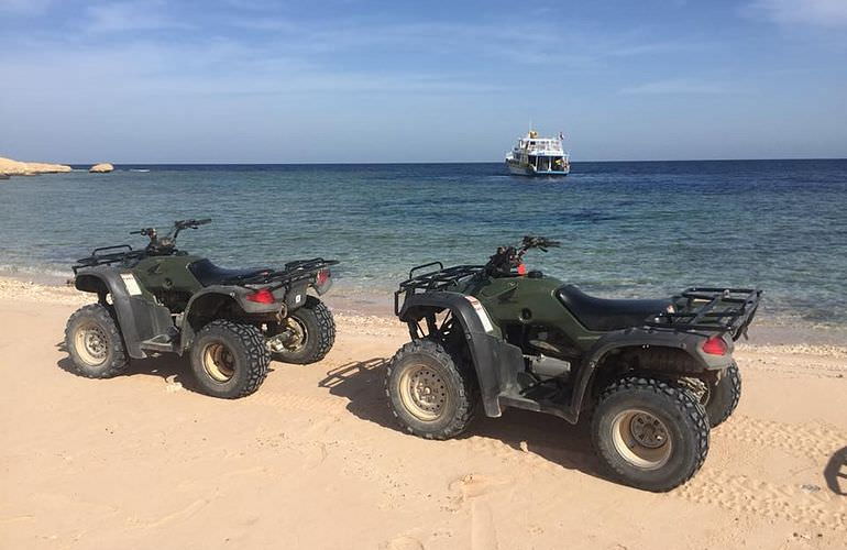 Privates Quad-Abenteuer am Strand bei Sonnenuntergang ab Soma Bay