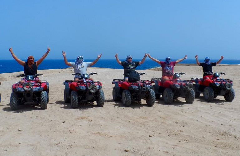 Privates Quad-Abenteuer am Strand bei Sonnenuntergang ab Soma Bay